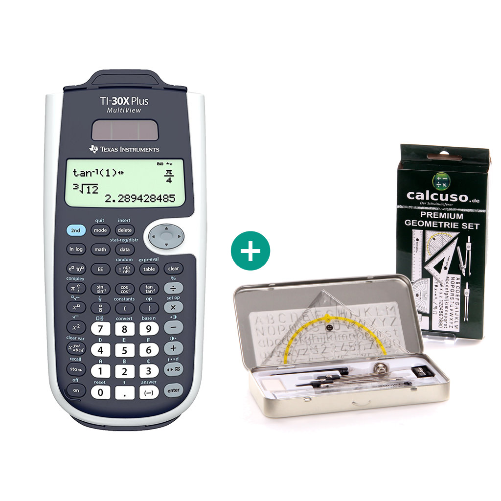 TI 30 X Plus MultiView Taschenrechner + Premium GeometrieSet eBay