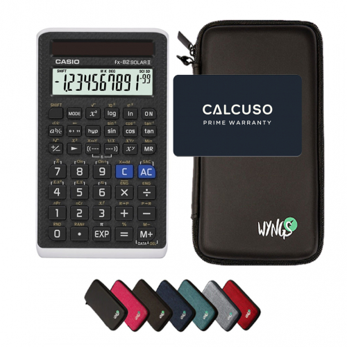 CALCUSO Sparpaket mit Taschenrechner Casio fx 82 Solar II