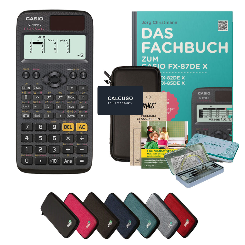 Calcuso Casio Fx 85 Gt X Amazon CALCUSO Streberpaket Mit